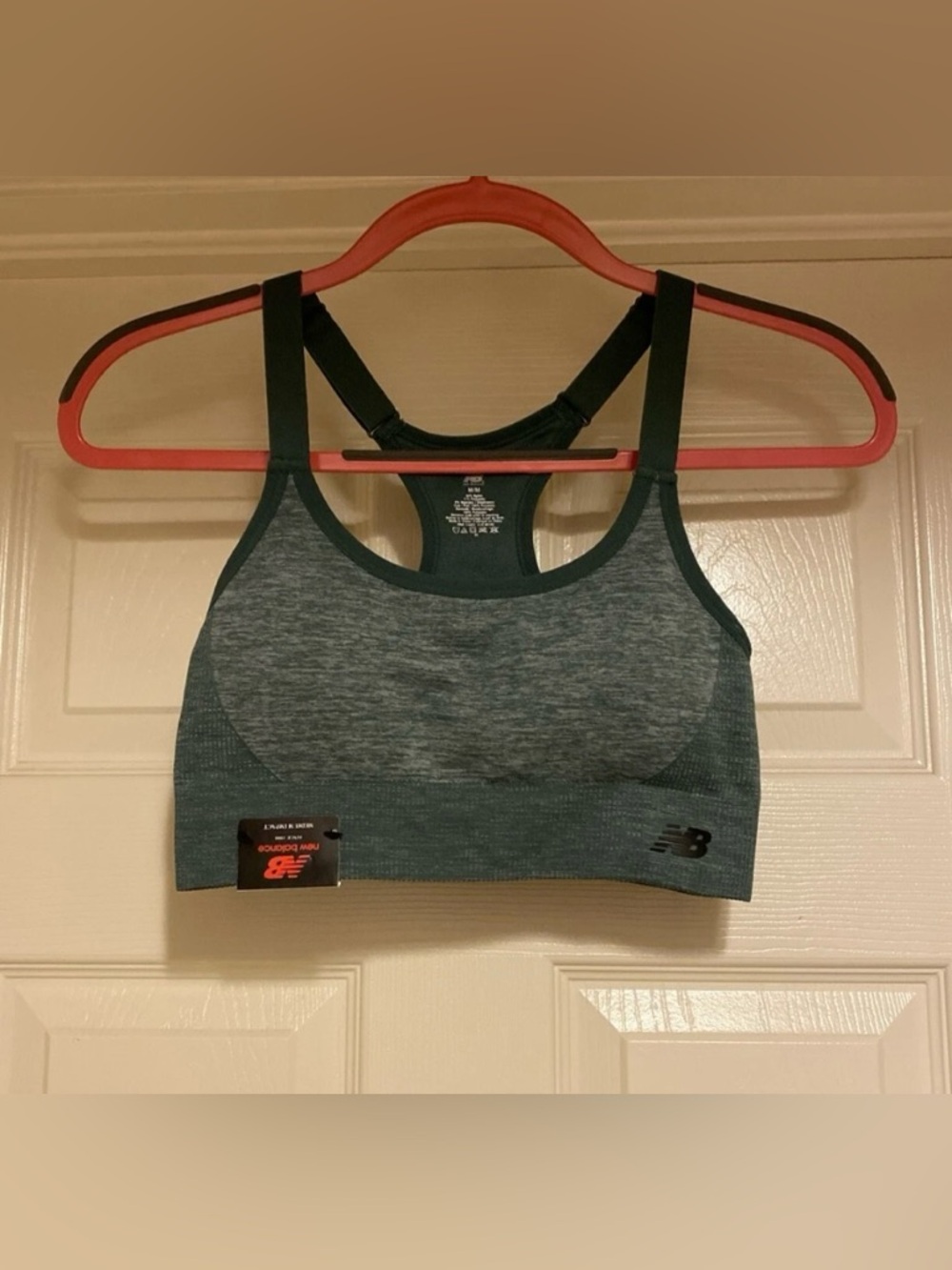 New Balance Medium‎ Impact Sports Bra in Dark Agave